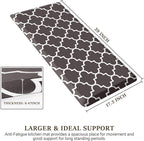 WISELIFE Kitchen Mat Cushioned Anti-Fatigue Kitchen Rug,17.3"x 39",Non Slip Waterproof Kitchen Mats and Rugs Heavy Duty PVC Ergonomic Comfort Mat for Kitchen, Floor Home, Office, Sink, Laundry