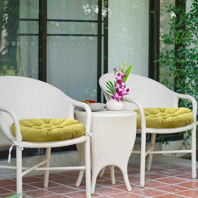 Tiita Outdoor Cushions Square Floor Pillow Thicken Tufted Seat Pad Large Floor Cushion for Yoga Meditation Living Room