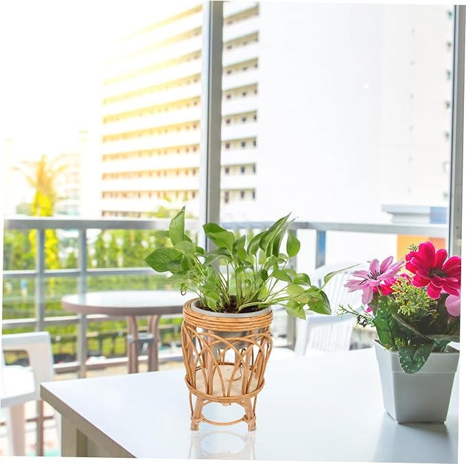 Boho Style Rattan Planter Indoor Outdoor Home Decor Baskets for Plant Decor
