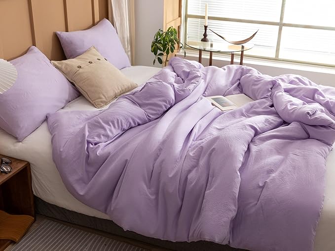 ROSGONIA Twin/Twin XL Comforter Set for College Girls Boys Lavender, 1 Purple Comforter & 1 Pillowcase Lightweight Kids Comforter Soft Dorm Bedding