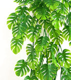 CATTREE Artificial Monstera Vines 2 Pack, Fake Ivy Tropical Leaf Jungle Leaves Plant Vine Greenery Artificial Hanging Plants for Home Kitchen Garden Office Wedding Wall Decoration