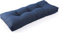 SUNROX LokGrip Non Slip Tufted Memory Foam Bench Cushion, FadeShield Water Resistant Durable Thicken Outdoor/Indoor Bench Seat Pads 30x14x4 inch, Navy