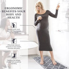 WISELIFE Kitchen Mat and Rugs Cushioned Anti-Fatigue,17.3"x 28",Non Slip Waterproof Ergonomic Comfort Mat for Kitchen, Floor Home, Office, Sink, Laundry, Grey