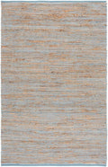 SAFAVIEH Area Rug 6x9 - Cape Cod Collection - Blue & Natural, Handmade Jute & Cotton, Ideal for Living Room, Bedroom, Dining Space (CAP236M)