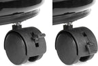 Fasmov 3 Pcs Plant Pallet Caddy Plant Stand Round Flower Pot Mover, Plant Pot Pallet Dolly Caster with Universal Wheels (Black)