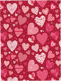 Valentines Heart Blanket Soft Flannel Lightweight Valentine Pink Love Hearts Throw Blanket Cozy Warm Blankets All Seasons Living Room Decor for Kids Adults Use On Sofa Couch Bed Office 40x50 inch