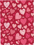 Valentines Heart Blanket Soft Flannel Lightweight Valentine Pink Love Hearts Throw Blanket Cozy Warm Blankets All Seasons Living Room Decor for Kids Adults Use On Sofa Couch Bed Office 40x50 inch