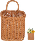 Cabilock Hanging Fruit Basket for Kitchen, Handmade Woven Hanging Basket for Front Door, Wall Storage Organizer for Home, Kitchen, Garden, Farmhouse