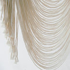 Macrame Curtain Boho Curtains Room Divider Wedding Or Wall Decor Doorway Window Wall Decor Macrame Cord Fiber Yarn Art Craftsmanship Bedroom Headboard Décor 31" Wx 75" L