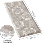 LuxStep Kitchen Mat Waterproof Kitchen Rugs for Floor Cushioned Anti-Fatigue Mat Non-Slip Standing Desk Mat Comfort Floor Mats for House Sink Office 17.3" x 39" Khaki