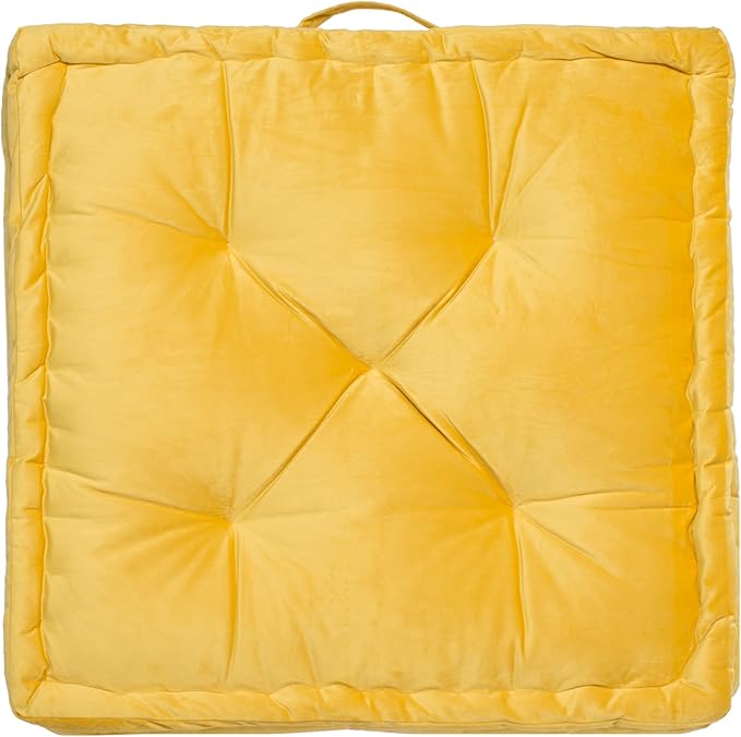 SAFAVIEH NAVI Floor Pillow, Yellow