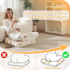 Floor Pillow Cushion for Adults, Meditation Cushion Pillow, Large Square Floor Sitting, for Tatami Living Room or Yoga, 22x22 Inch