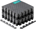 Yes4All EVA Interlocking Mats, Puzzle Floor Tiles, Foam Floor Padding with Border for Furniture, Home Space, Living Room, Garage 11,15,32,99 SQFT