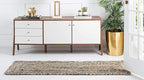 Unique Loom Braided Chindi Collection Casual Modern Blue Runner Rug (2' 2 x 6' 0)
