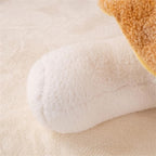 Mushroom Pillow Floor Pillow Sofa Cushion Home Decoration Pillows Reading Pillow (Khaki, 32cm)