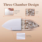 22x22 Feather Down Pillow Inserts Set of 2, Decorative Pillows with 100% Coton Cover, Throw Pillow for Bed, Couch and Sofa.