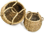 Trademark Innovations Tall Woven Seagrass Planter Basket (Set of 2)