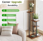 3 Tier Plant Stand Indoor, Tiered Plant Stands for Indoor Plants Multiple, Corner Flower Stand for Living Room, Multi-Layer Vintage Design Plant Shelf