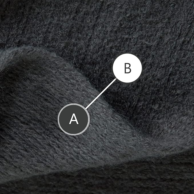 NTBAY Acrylic Knitted Throw Blanket, Lightweight and Soft Cozy Decorative Woven Blanket with Tassels for Travel, Couch, Bed, Sofa, 51x67 Inches, Grey Striped