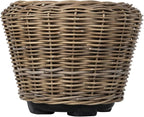 Kouboo Rattan Kobo Indoor Outdoor Planter Basket with Plastic Pot Large 65 Gallon Soil Capacity