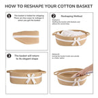 CHICVITA Small Woven Rope Gift Basket, Baby Nursery Storage Baskets for Towels, Snacks, Toys, Diapers, Rectangle Shelf Baskets for Bathroom, Cute Brown Basket, 13 x 9.8 x 5 inches