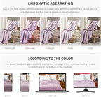 BOURINA Faux Cashmere Fringe Throw Blanket Decorative Lightweight Throw Soft Cozy for Bed or Sofa Outdoor Blanket, 50x70 Inches Purple