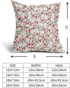 4th of July Floral Pillow Covers 24x22 Set of 2 Vintage Rustic Old Style Navy Blue Red White Flower Print Decorative Outdoor Pillowcases Patriotic Throw Cushion Case Decor for Couch Sofa Bed