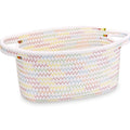 ABenkle Small Storage Basket - Mini Cotton Rope Woven Shelf Basket, Cute Tiny Boho Decorative Toy Storage Bin Gift