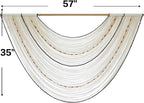 Flber Macrame Wall Hanging Handcrafted Boho Wall Decor Bead Woven Wall Hanging for Bedroom, Living Room, Entryway, Farmhouse or Nursery Bohemian Home Aesthetic 57"x35"