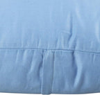 Thmyo 4-Pack 100% Cotton Comfortable Solid Decorative Throw Pillow Case, Square Cushion Cover Pillowcase Sublimation Blank Pillow Covers DIY Throw Pillowcase for Sofa(24x24 inch/ 60x60cm,Sky Blue)