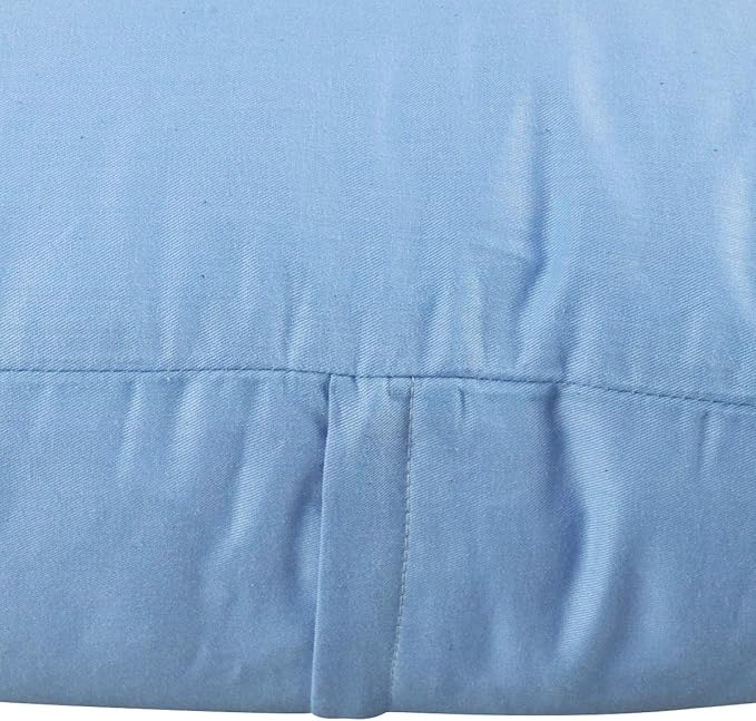 Thmyo 4-Pack 100% Cotton Comfortable Solid Decorative Throw Pillow Case, Square Cushion Cover Pillowcase Sublimation Blank Pillow Covers DIY Throw Pillowcase for Sofa(24x24 inch/ 60x60cm,Sky Blue)