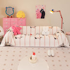 Couch Cover for Sofas, Sofa Couch Cover Washable for Dogs, Chenille Slipcovers Couch Covers for Protector Slipcover Pet Friendly(71"x 134"/Pink/1pc)