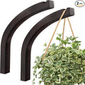 Stylish Wooden Plant Hanger – 2 Pack, 8-Inch Indoor/Outdoor Wall Hooks for Hanging Planters, Flower Pots, Lanterns, and Wind Chimes – Premium Beech Wood Home Decor