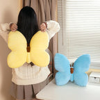 PEACH CAT Butterfly Pillow Decorative Butterfly Shaped Throw Pillows 15.7" x 15.7" Cute Plush Cushion Decor for Bedroom Living Room Couch Sofa Blue