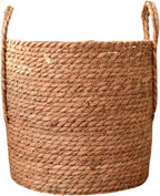 Woven Planter Basket Container Portable Decorative Simple Multipurpose Storage Basket Plant Pot for Living Room Balcony Porch, Medium