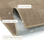 3x5 Easy Jute Outdoor Patio Rug Washable Brown Neutral Entrance Area Rug for Living Room Lightweight Non Slip No Sheding Doormat Entryway Farmhouse Bedroom Backyard Kitchen Deck