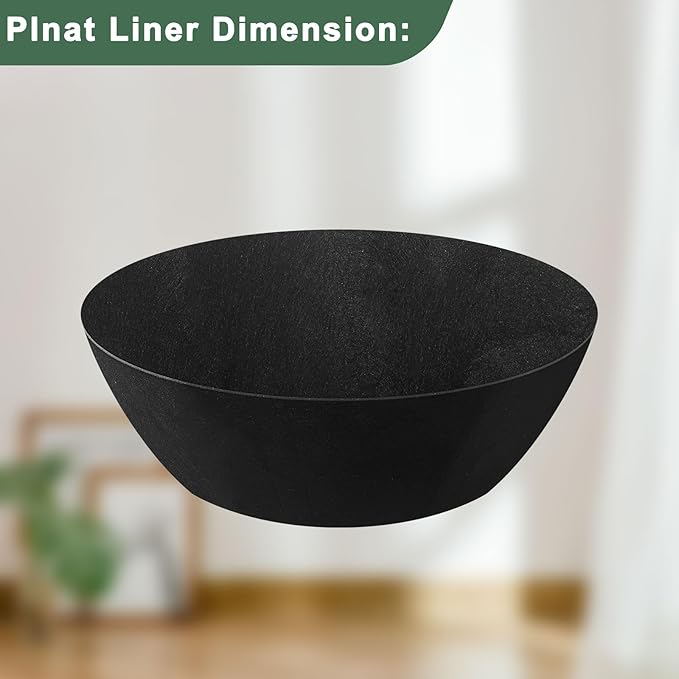 Non-Woven Fabric Plant Grow Bags Replacement 20 Inch 2 Pack Coco Liner Window Basket,Trough Shaped Wall and Deck Mount Planters,Round Hanging Basket