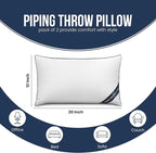 Utopia Bedding Throw Pillow Inserts (Pack of 6 White), 12 x 20 Inches Decorative Indoor Pillows for Sofa, Bed, Couch, Cushion Sham Stuffer