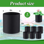 Norme 8 Pcs Aquatic Plant Pots for Pond, Pond Plant Baskets Heavy Duty Fabric Pots for Garden, Aquatic Plants, Bog Plants, Water Lily, Lotus, Flower(6 x 6 Inch)