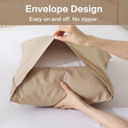 ROSGONIA Comforter Full Size for Girls Boys Teens Taupe Brown, 3pcs(1 Boho Tan Comforter & 2 Pillowcases), Lightweight Dorm Bedding All Season Bed Set
