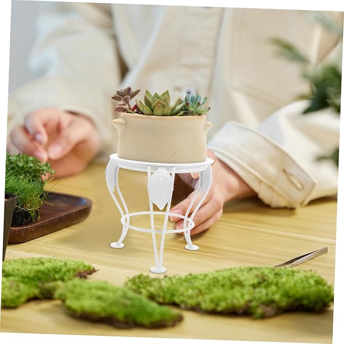 YARNOW Boho Style Flower Pot Stand Indoor Plant Stands Tiered Plant Rack for Living Balcony