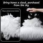 Artscope Synthetic Down Lumbar Pillow Insert, 14x20 Down Alternative Throw Pillow Insert. Ultra Soft Fluffy Sleeping Pillow with 100% Cotton Cover, Decorative Pillows-White.