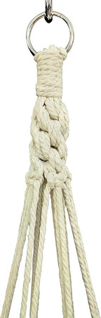 Macrame Plant Hanger Hanging Planter Hanging Net Basket Cotton Rope 52 Inch for 10 inch Pot, Pot and Plant Excluded (Beige)