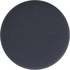 Spatial Order Upholstered Round Ottoman (No Lid, Seat Only) | Spatial Order Home Décor | Foot Rest Pouf – Steel Blue Velvet