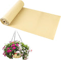 12x120 Inch Fabric Planter Liner Roll Non Woven Plant Felt Liner Roll Beige Coco Liners Roll Alternative Coconut Basket Liner Roll Replacement Easy to Cut for Planter Hanging Flower Basket Window Box
