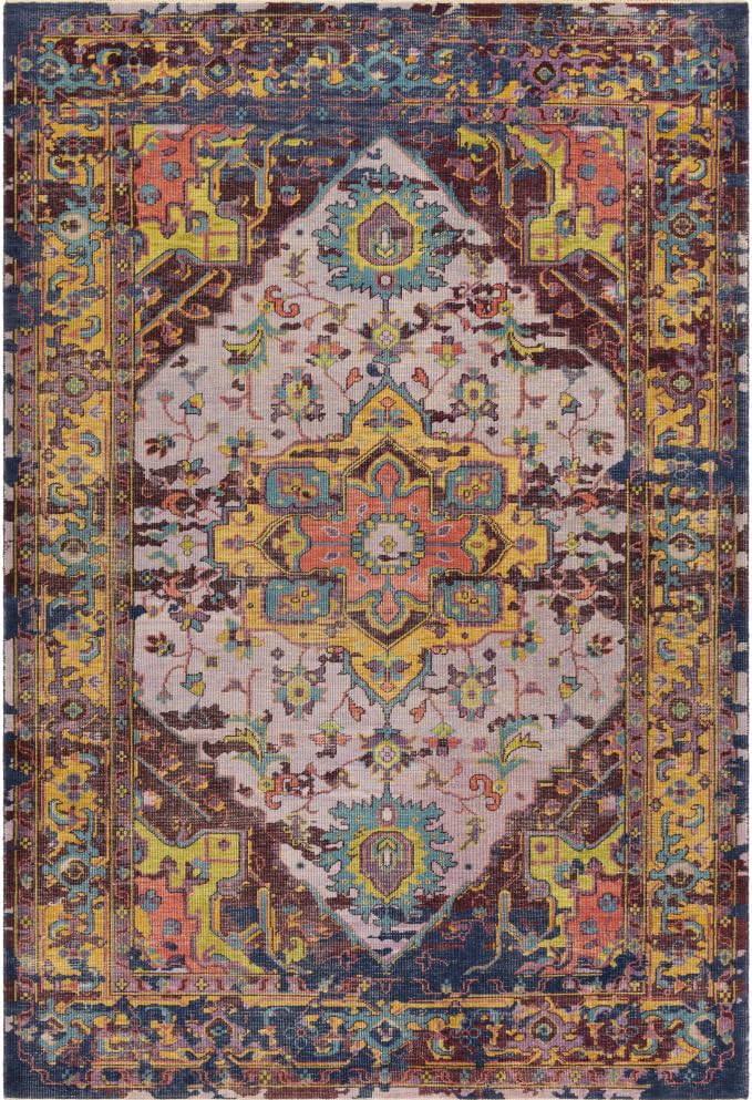 Brown Yellow Boho Tribal 2x3 Area Rug for Living Room Bedroom Diningroom Office Playroom Large Carpet Ultra Washable Non Sheddining Kitchen Hallway Laundry Room Indoor Rugs - color: D, size: 2x3ft