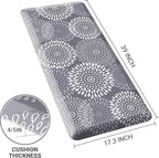 LuxStep Kitchen Mat Waterproof Kitchen Rugs for Floor Cushioned Anti-Fatigue Mat Non-Slip Standing Desk Mat Comfort Floor Mats for House Sink Office 17.3" x 39"-4/5 Inch Grey