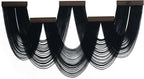 HVEST Large Macrame Wall Hanging Boho Decor, Black Bohemian Macrame Wall Art Geometric Modern Craftsmanship Handmade Woven Tapestry for Bedroom Living Room Backdrop, 53W x 28L inches