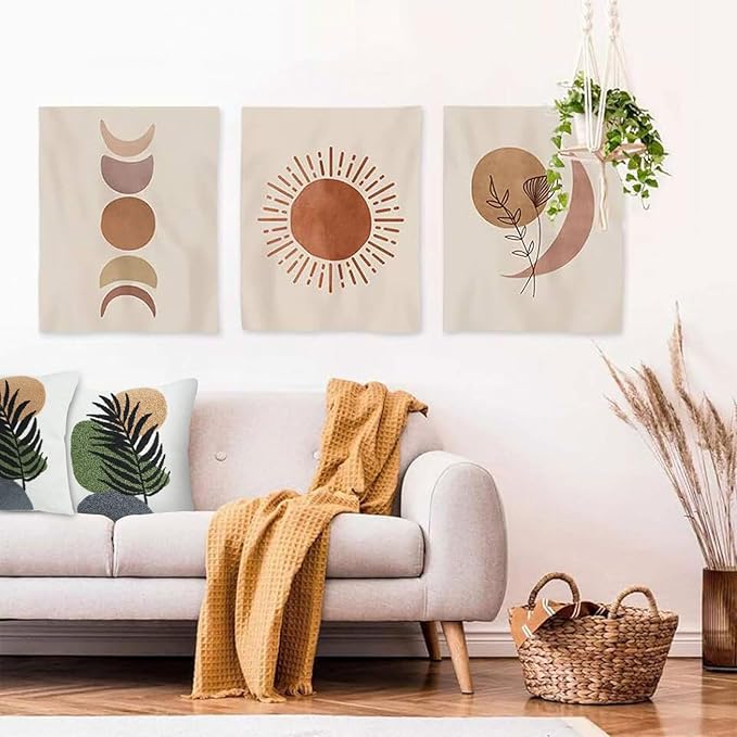 JASEN Abstract Boho Pillow Covers 18x18,Soft Mid Century Palm Fronds Decorative Throw Pillows for Couch Bed Sofa Bedroom（Only 1 Pillow Cover）