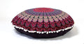 Large Round seat Floor Cushion Chair Ottoman Cover Pouf Pillow Meditation Floor Cushions for Adults Seating pouffe Ottoman Throw Covers Craft Room Furniture for Sitting Cover 22 Inches (Pink)